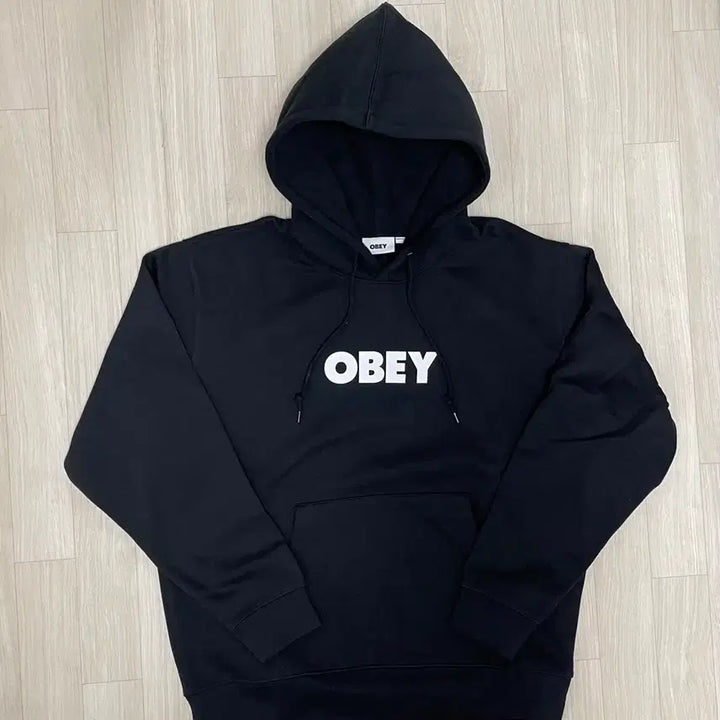 [BUNJANG] OBEY Logo Hoodie Black L / 오베이 OBEY 로고 후드티 블랙 L 새상품