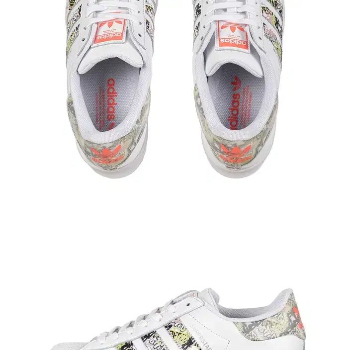 [BUNJANG] Adidas Superstar Bold Platform Sneakers / 새상품 아디다스 슈퍼스타 볼드 플랫폼 화이트 프린팅 220사이즈 실225