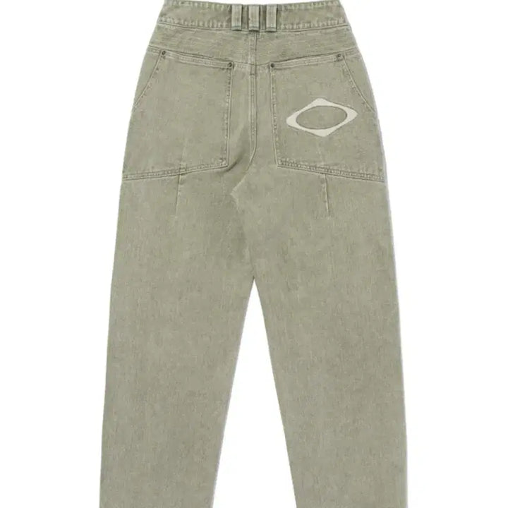 [BUNJANG] Sculptor Slouchy Jeans - Khaki (S) / 미스치프 바지 s