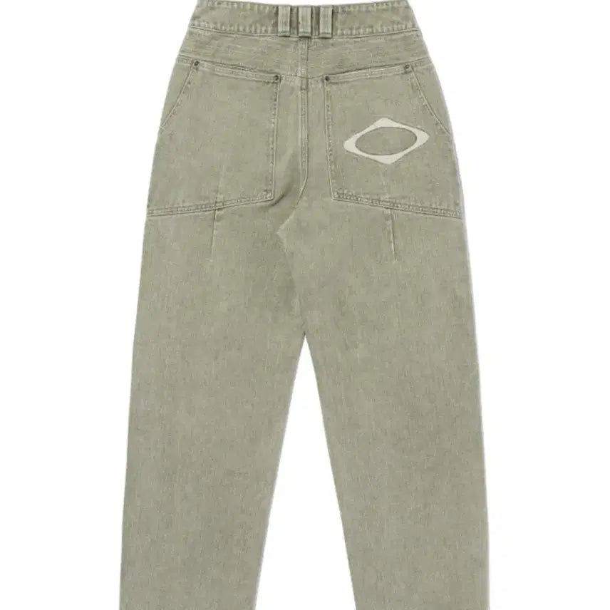 [BUNJANG] Sculptor Slouchy Jeans - Khaki (S) / 미스치프 바지 s