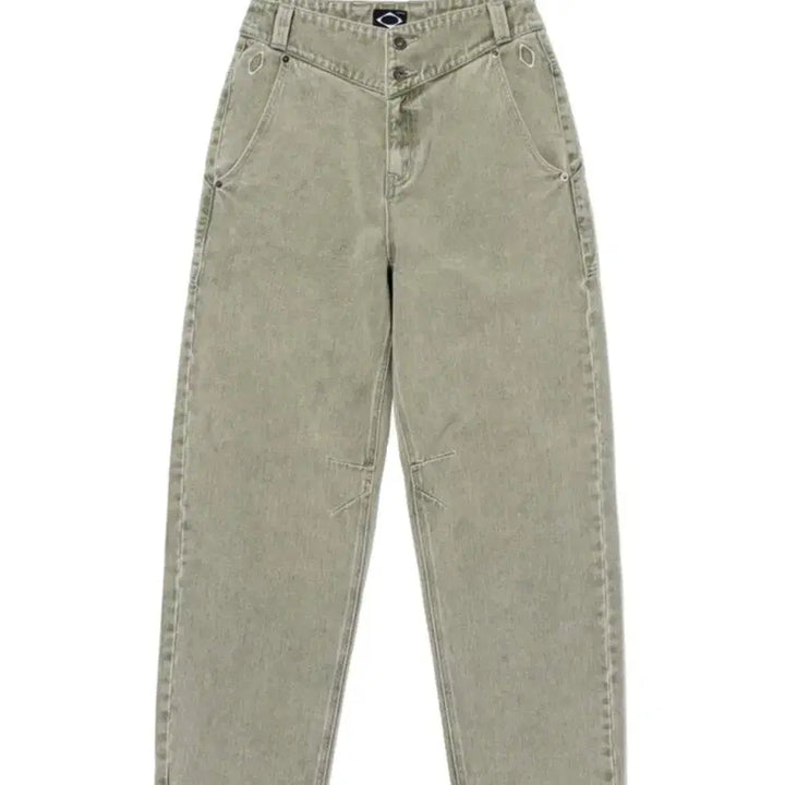 [BUNJANG] Sculptor Slouchy Jeans - Khaki (S) / 미스치프 바지 s