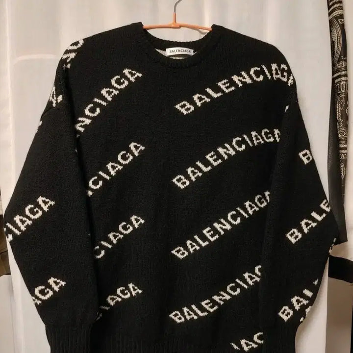 [BUNJANG] Balenciaga Multi Logo Knit Sweater / 발렌시아가 멀티로고 니트 M (국내 여자 55~66 남자 95 M )