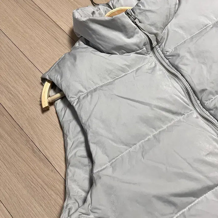 [BUNJANG] JePyeong i-d Goose Down Padded Vest Gray / 제평 아이디 i-d 구스다운 패딩 베스트 조끼 거위털 점퍼 그레이 회색
