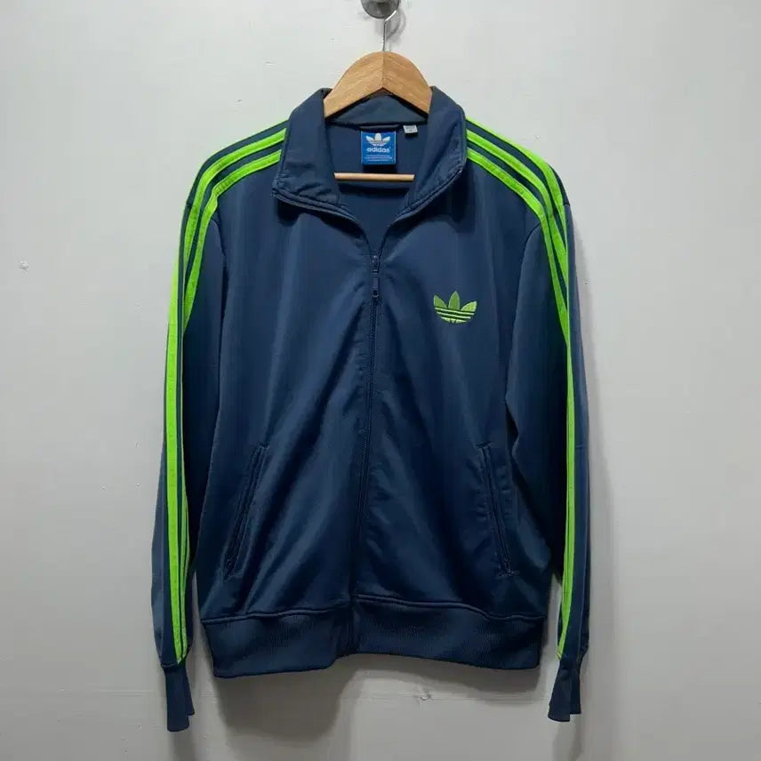 [BUNJANG] Adidas Firebird Track Top (Navy/Fluorescent) - Men&