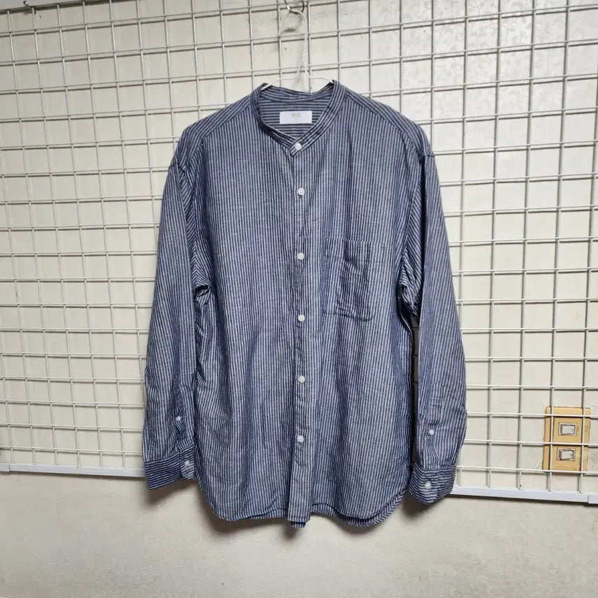 [BUNJANG] Uniqlo Linen Blend 8-Part Shirt (Men&