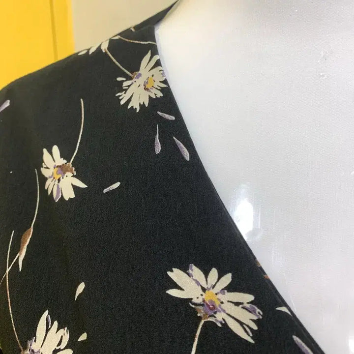 [BUNJANG] Black Floral Long Dress / 블랙 플라워 롱원피스