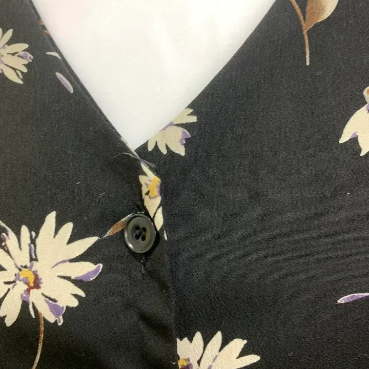 [BUNJANG] Black Floral Long Dress / 블랙 플라워 롱원피스