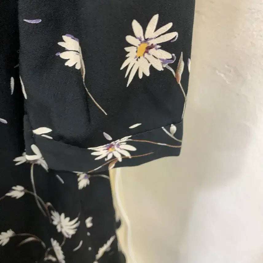 [BUNJANG] Black Floral Long Dress / 블랙 플라워 롱원피스
