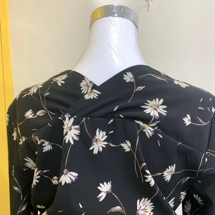 [BUNJANG] Black Floral Long Dress / 블랙 플라워 롱원피스