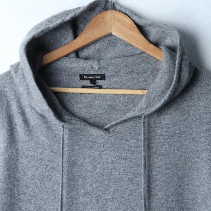 [BUNJANG] Massimo Dutti Cashmere Knit Hoodie (Gray) / W(XL) 마시모두띠 후드티셔츠 니트 캐시미어 그레이-1787F
