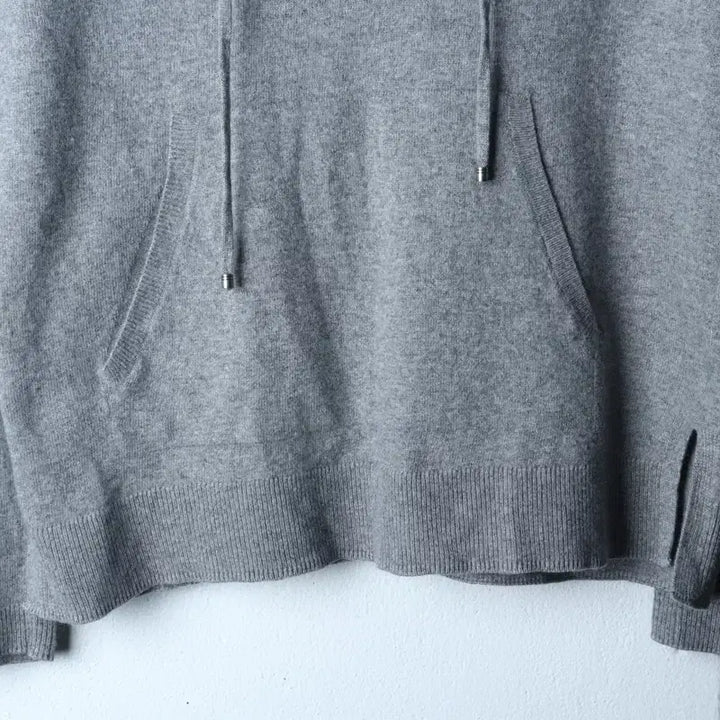 [BUNJANG] Massimo Dutti Cashmere Knit Hoodie (Gray) / W(XL) 마시모두띠 후드티셔츠 니트 캐시미어 그레이-1787F