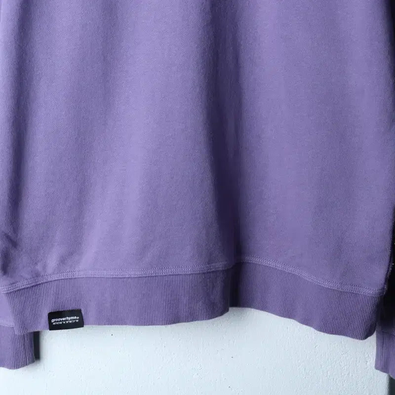 [BUNJANG] Grooverhyme Logo Crewneck Sweatshirt / (M-L) 그루브라임 맨투맨 티셔츠 백로고 퍼플 올드스쿨-17884