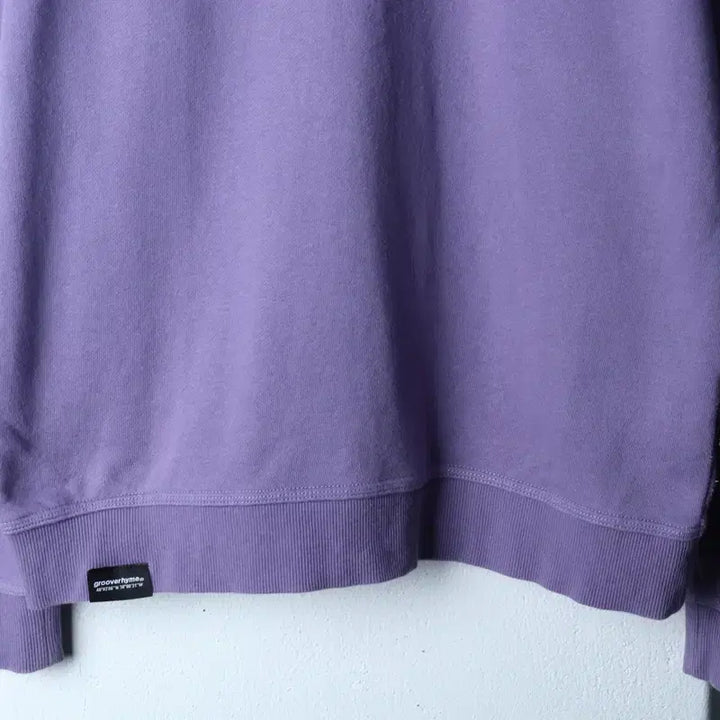 [BUNJANG] Grooverhyme Logo Crewneck Sweatshirt / (M-L) 그루브라임 맨투맨 티셔츠 백로고 퍼플 올드스쿨-17884