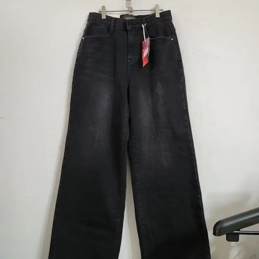 [BUNJANG] NOWU Black Wide Denim Pants / NOWU 블랙 와이드 데님 팬츠