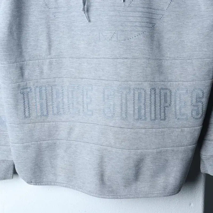 [BUNJANG] Adidas Originals Gray Hooded Sweatshirt / W(XL) 아디다스 후드티셔츠 오리지널 그레이 올드스쿨-17890