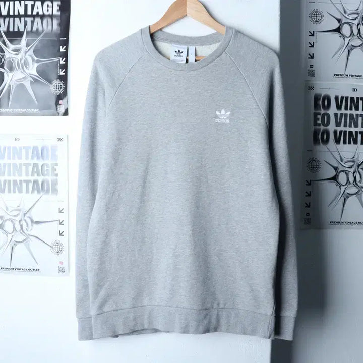 [BUNJANG] Adidas Raglan Sweatshirt Gray / (L-XL) 아디다스 맨투맨 티셔츠 나그랑 오리지널 그레이-17897