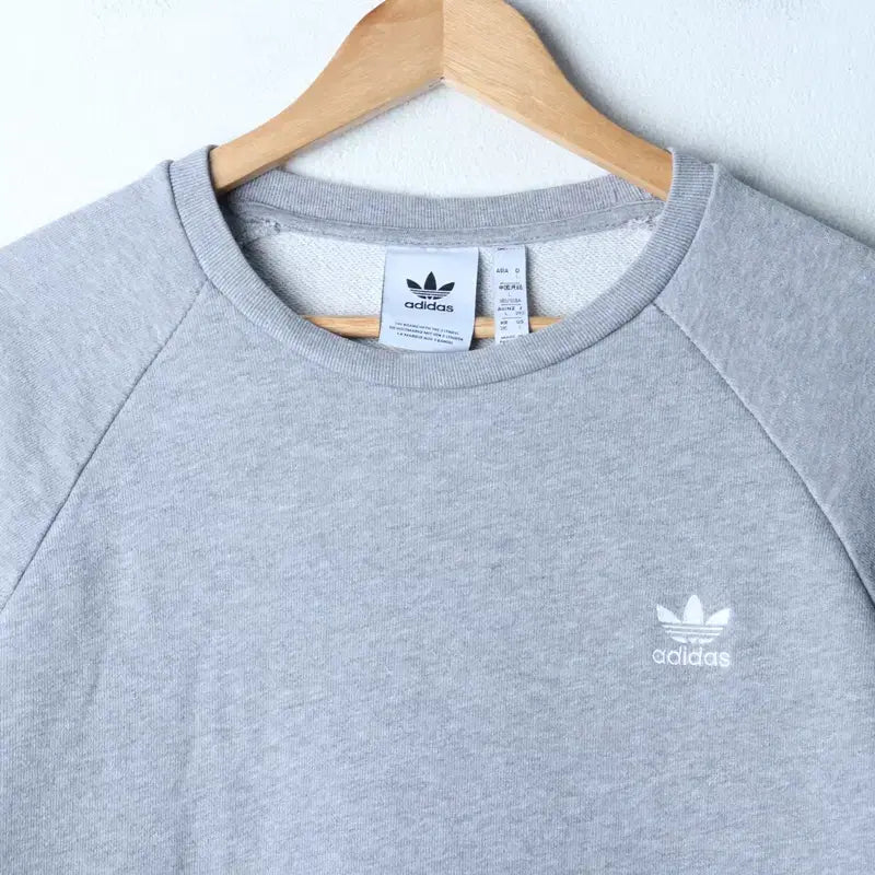 [BUNJANG] Adidas Crewneck T-Shirt Gray / (3XL) 아디다스 맨투맨 티셔츠 빅사이즈 오리지널 그레이-17899