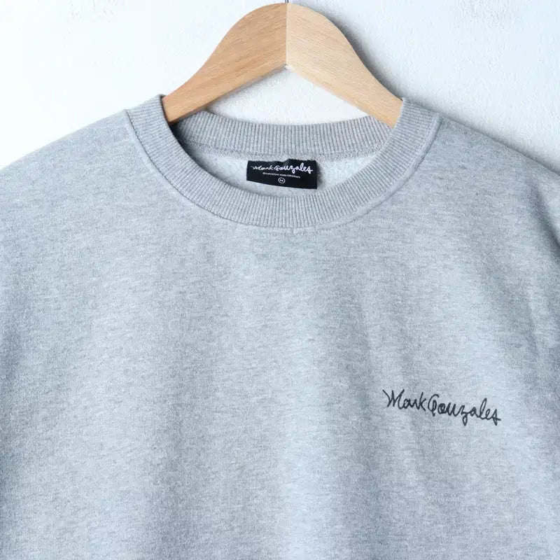 [BUNJANG] Mark Gonzales Small Logo Gray Sweatshirt / (M-XL) 마크곤잘레스 맨투맨 티셔츠 스몰로고 그레이 기모-1789B