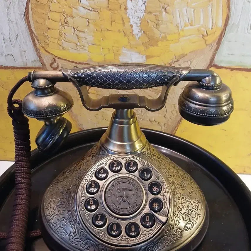 [BUNJANG] Antique Bronze Dial Phone / 엔틱 다이얼 전화기 브론즈 장식
