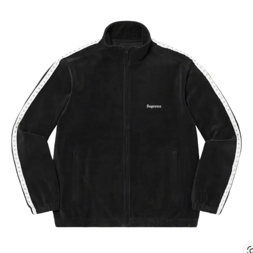 [BUNJANG] Supreme 22FW Velour Track Jacket Black / M) 슈프림 22fw 벨루어 트랙 자켓 블랙