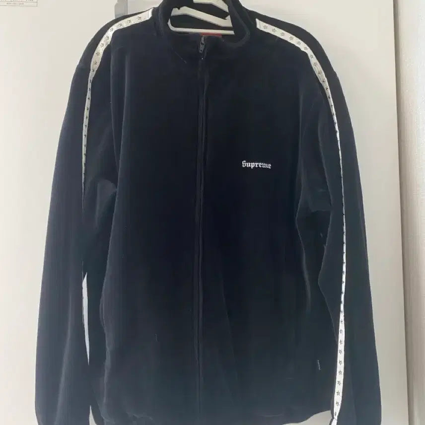 [BUNJANG] Supreme 22FW Velour Track Jacket Black / M) 슈프림 22fw 벨루어 트랙 자켓 블랙