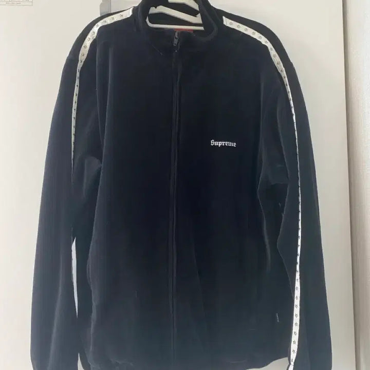 [BUNJANG] Supreme 22FW Velour Track Jacket Black / M) 슈프림 22fw 벨루어 트랙 자켓 블랙