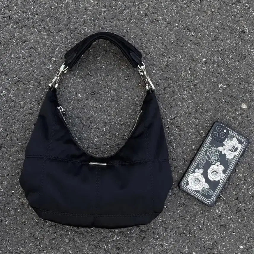 [BUNJANG] Nylon Hobo Bag / 반달 나일론 호보백(무료배송)