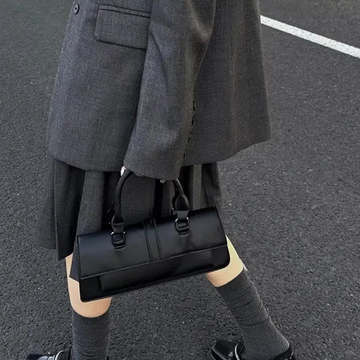 [BUNJANG] Black Mini Shoulder/Tote Bag / 블랙 미니 숄더백 / 토트백(무료배송)