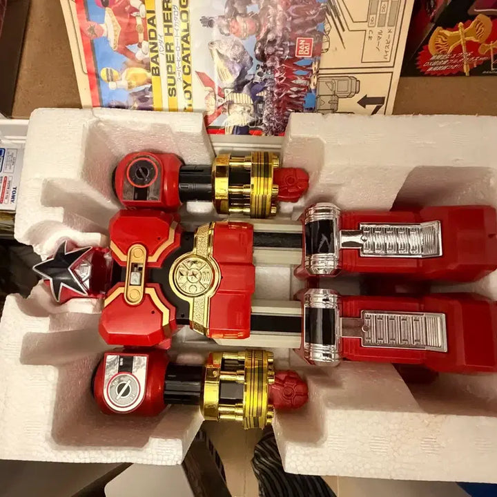 [BUNJANG] Bandai Chouryoku Sentai DX Red Puncher Robot A-Grade / 반다이 초력전대 DX 레드펀처 로봇 A급
