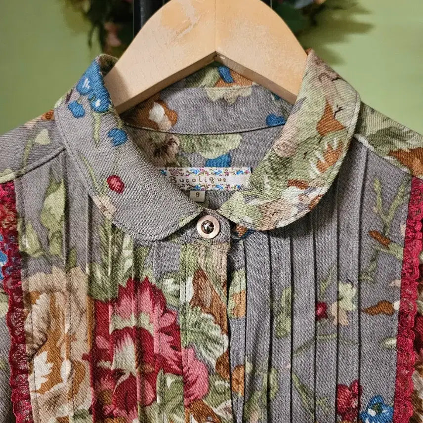[BUNJANG] Bicollique 100% Wool Floral Dress / 비꼴리끄 울100% 플로럴원피스