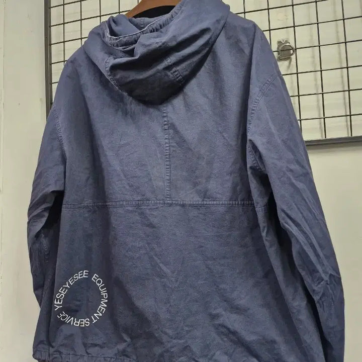 [BUNJANG] YesEyeSee Hooded Smock Shirt Navy / 95-100L 예스아이씨 후드 스모크 셔츠 네이비