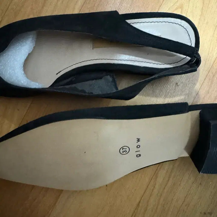 [BUNJANG] Black Slingback Flat Shoes - 230 / (배포 새상품) 블랙 슬링백 플랫슈즈 230