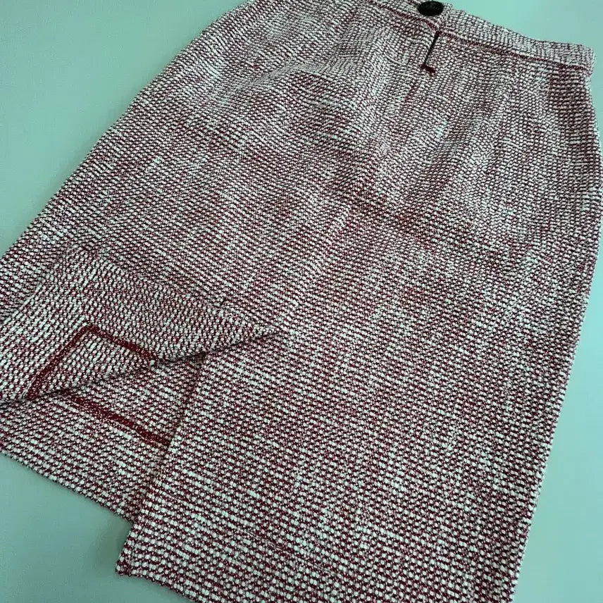 [BUNJANG] Vivienne Westwood Pink Tweed Midi Skirt / [정품] 비비안웨스트우드 핑크 트위드 미디스커트
