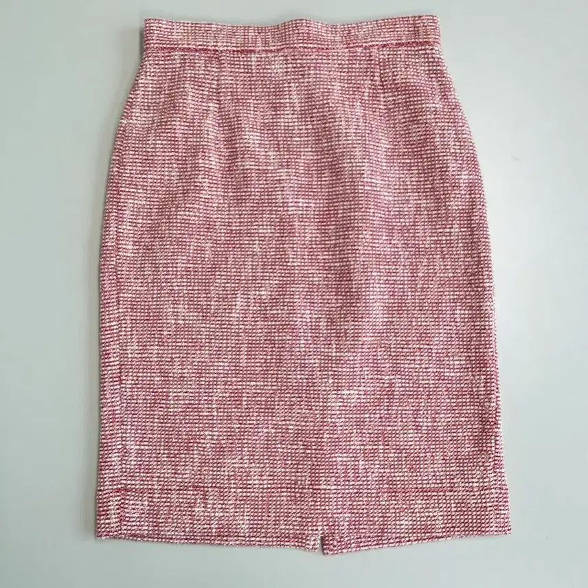 [BUNJANG] Vivienne Westwood Pink Tweed Midi Skirt / [정품] 비비안웨스트우드 핑크 트위드 미디스커트