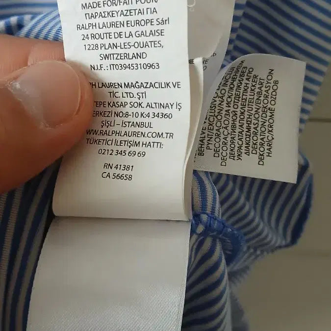 [BUNJANG] Polo Ralph Lauren Striped Short Sleeve T-shirt / 폴로 랄프로렌 스트라이프 반팔 티셔츠 180-100A 실측105-110