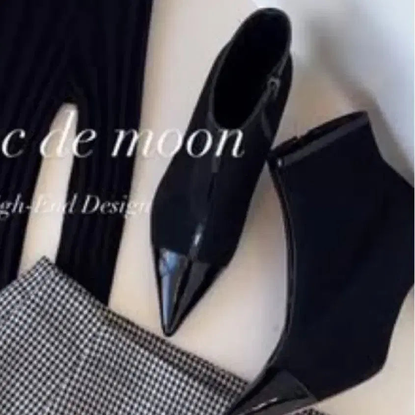 [BUNJANG] Blanc de Moon Ankle Boots 235 7cm / (배포 새상품)블랑드문 앵클부츠 수제화 235 7cm