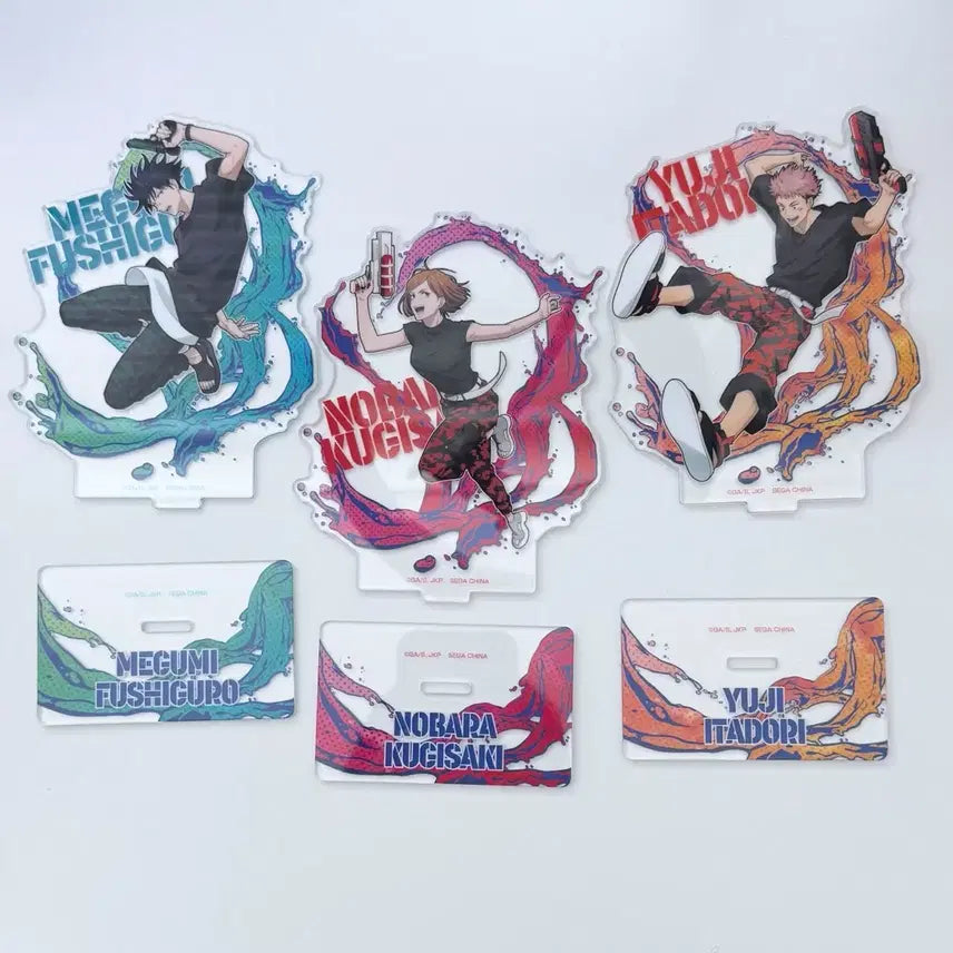 [BUNJANG] Jujutsu Kaisen Sega Kuji Splash Battle Acrylic Stand - Bundle Set / 주술회전 세가 쿠지 스플래쉬 배틀 아크릴 스탠드 - 유지 메구미 노바라