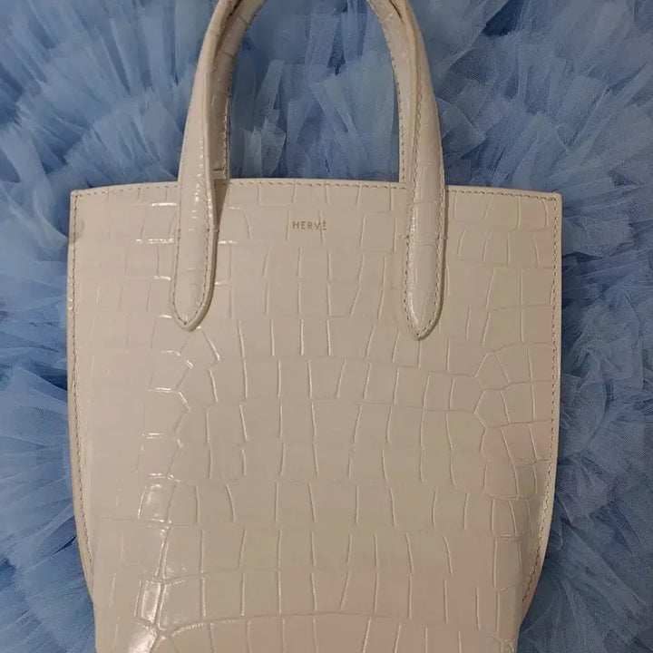 [BUNJANG] HERVE Croc Embossed Mini Tote Bag / HERVE(에르베) 크로커 엠보  미니  토트백
