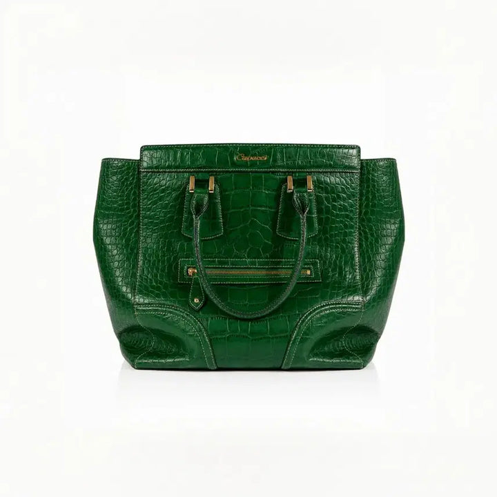 [BUNJANG] Capacci Crocodile-Patterned Leather Tote Bag / 악어가죽 토트백