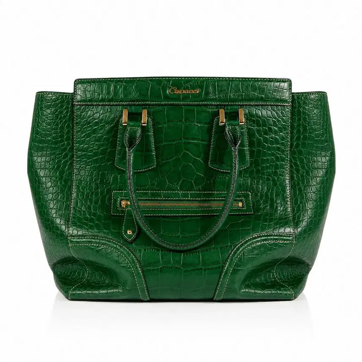 [BUNJANG] Capacci Crocodile-Patterned Leather Tote Bag / 악어가죽 토트백