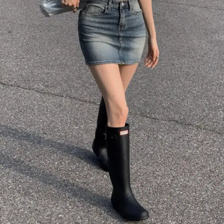 [BUNJANG] Modimood Pocket Denim Mini Skirt - S / 모디무드 포켓데님 미니 스커트 s