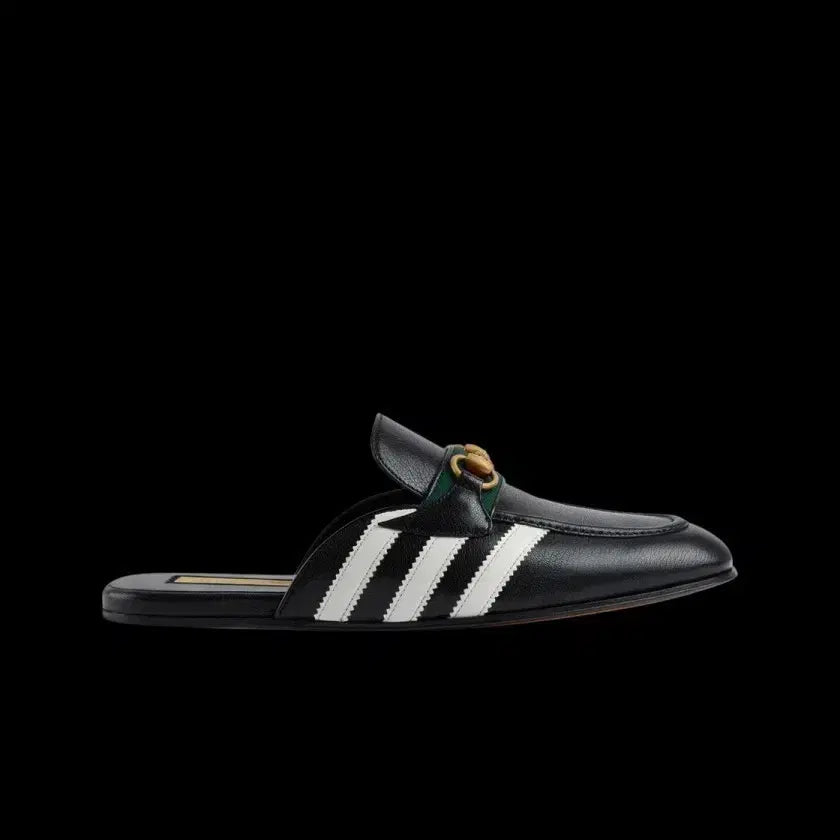 [BUNJANG] Gucci Adidas Horsebit Black Slippers / 구찌 x 아디다스 슬리퍼 홀스빗 블랙