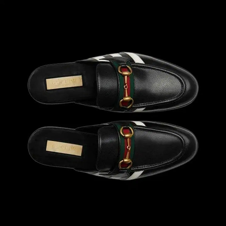 [BUNJANG] Gucci Adidas Horsebit Black Slippers / 구찌 x 아디다스 슬리퍼 홀스빗 블랙