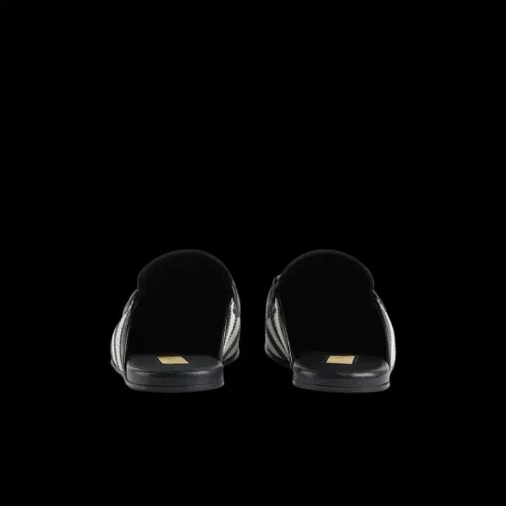 [BUNJANG] Gucci Adidas Horsebit Black Slippers / 구찌 x 아디다스 슬리퍼 홀스빗 블랙