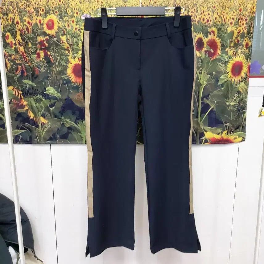 [BUNJANG] Wide Angle Slit Hem Pants (Spring/Autumn) - Women&