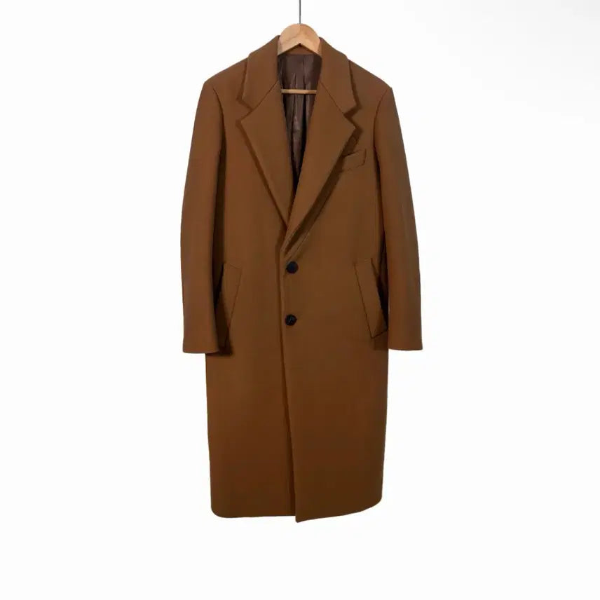 [BUNJANG] Wooyoungmi Long Wool Cashmere Coat - Camel / [46] 우영미 남성 싱글 울 캐시미어 롱 코트 카멜