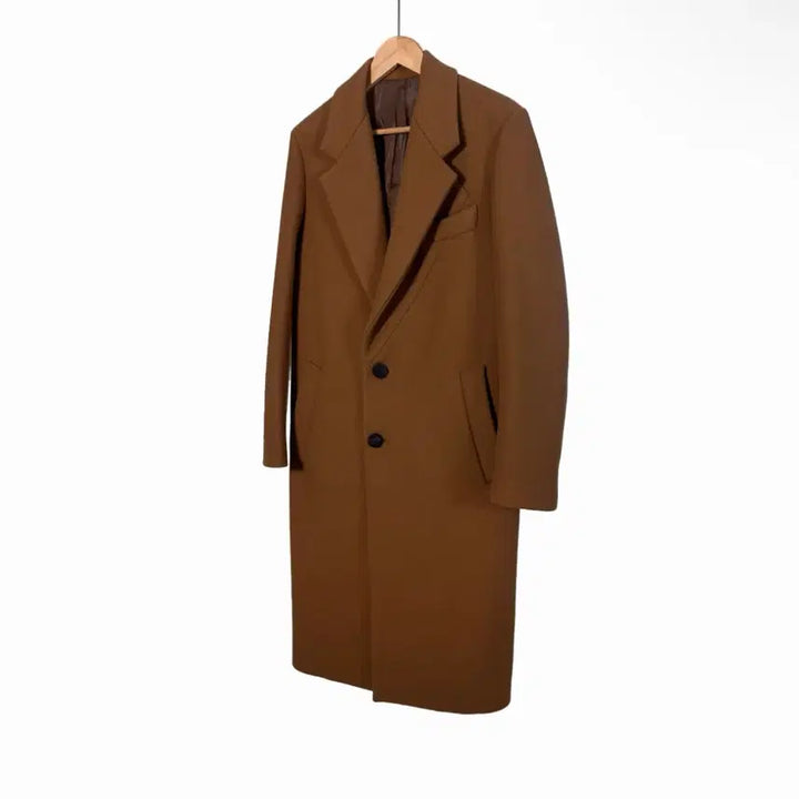 [BUNJANG] Wooyoungmi Long Wool Cashmere Coat - Camel / [46] 우영미 남성 싱글 울 캐시미어 롱 코트 카멜