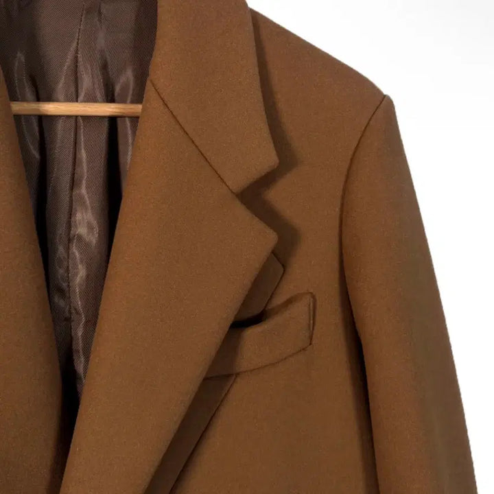 [BUNJANG] Wooyoungmi Long Wool Cashmere Coat - Camel / [46] 우영미 남성 싱글 울 캐시미어 롱 코트 카멜