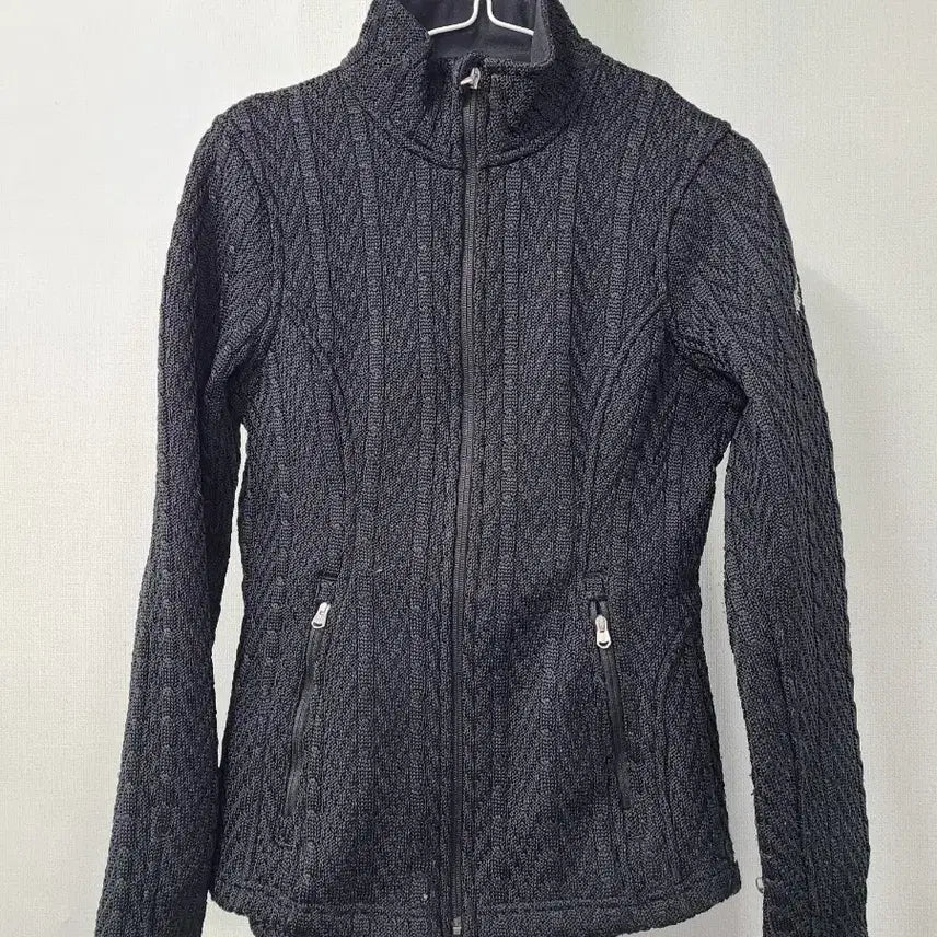 [BUNJANG] SPYDER Black Knit Zip-Up Jacket / SPYDER  블랙 니트 집업 자켓 기모  S