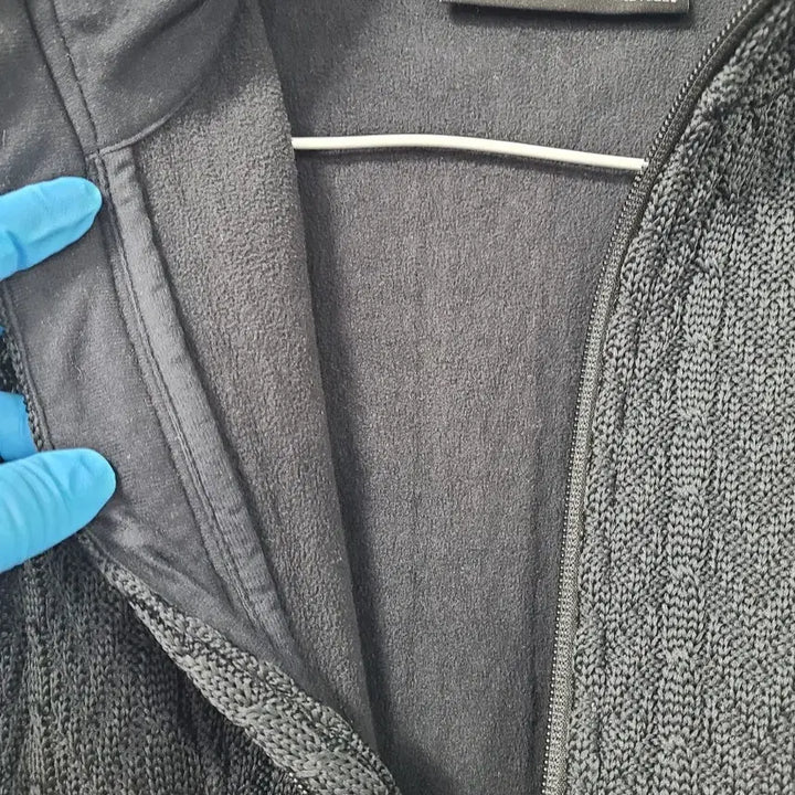 [BUNJANG] SPYDER Black Knit Zip-Up Jacket / SPYDER  블랙 니트 집업 자켓 기모  S